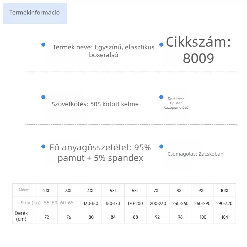 Férfiaknak hosszított sportalsó boxeralsó, anti-dörzsölés, rugalmas középső derék, plusz méret