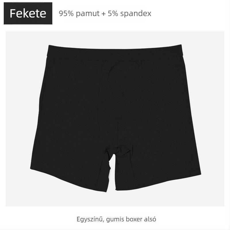 Férfiaknak hosszított sportalsó boxeralsó, anti-dörzsölés, rugalmas középső derék, plusz méret