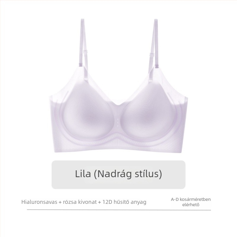 Qiao Ai Ti Rose Antigravitációs ultra vékony, varrásmentes női melltartó, lélegző, push-up, szép hátsó rész, 3/4 kosár, acélgyűrű nélkül, fix dupla vállpánt