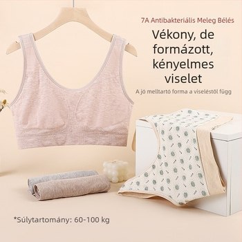 Sima varrás nélküli, színes pamut női top Plus Size, hát-támasztó, merevítő nélkül, lélegző