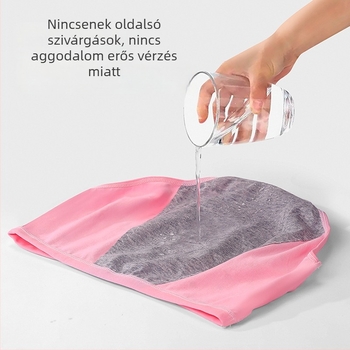 Női pamut menstruációs alsónemű középmagas derekú, szivárgás elleni védelem, széles ágyéktáj, légáteresztő