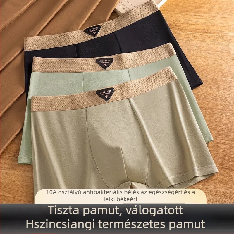 Férfiak számára 100% pamut boxeralsó – retro stílus, antibakteriális, lélegző