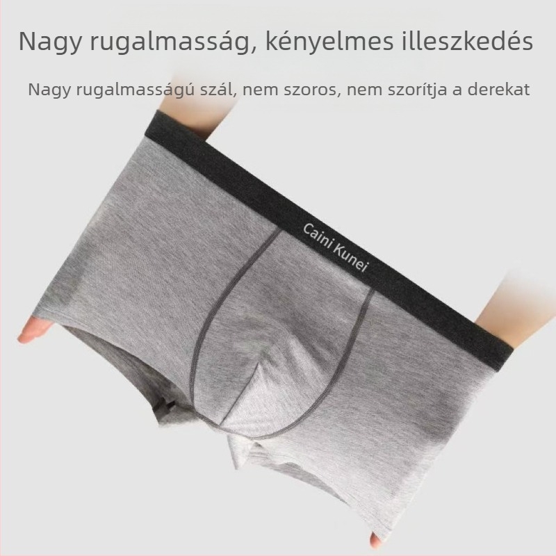 2025 Modal férfi boxeralsó, lélegző, grafén antibakteriális réteggel az ágyék környékén, minimalist stílus
