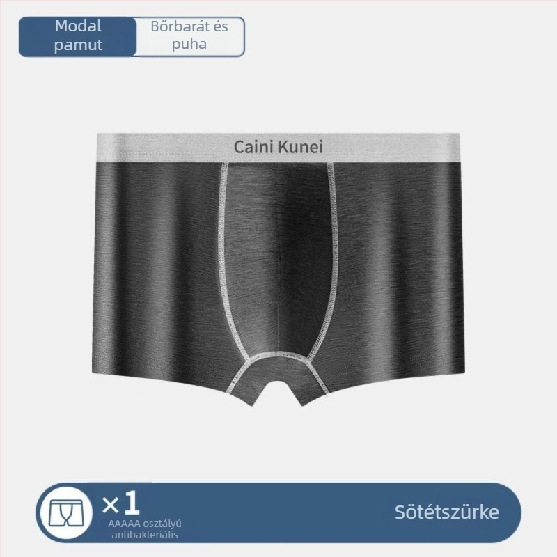 2025 Modal férfi boxeralsó, lélegző, grafén antibakteriális réteggel az ágyék környékén, minimalist stílus