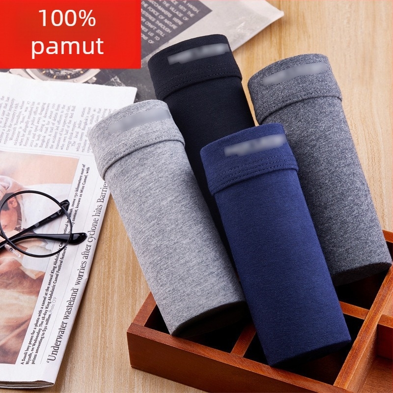 Férfi pamut boxeralsó, lélegző, középmagas derekú, fő anyag 95–100% pamut, ágyéki rész 50–70% pamut