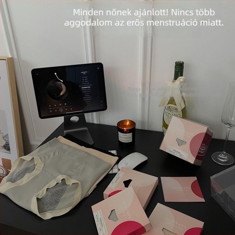 Varrat nélküli női fehérnemű, magas derekú, hexagonális mintázatú, grafén antibakteriális az ágyéki tájon, lélegző, anti-szivárgás, plusz méret