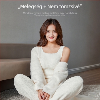 Fleece-béléssel ellátott meleg mellény beépített melltartó párnával, ujjatlan, külső viselésre alkalmas termo felső nőknek