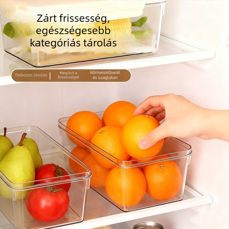 Négyzet alakú frissességmegőrző doboz (800-1000 ml, élelmiszer-minőségű PP, zárható fedél, melegen tart)