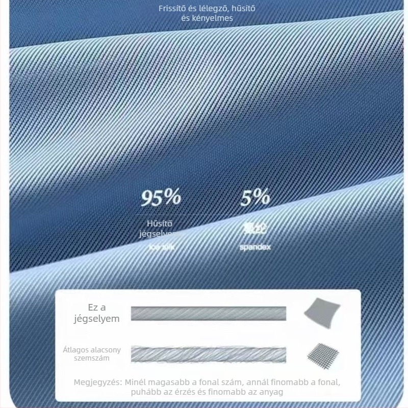 Férfi ice silk antibakteriális, lélegző, gyorsan száradó boxeralsó, kötött anyag, 90–95% poliészter, középmagas derekú
