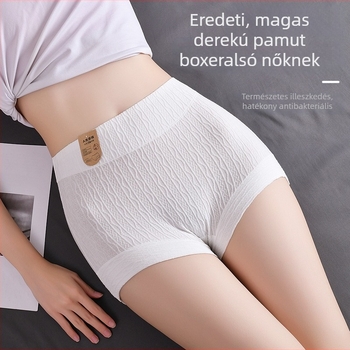 60S pamut női magas derekú boxer brief, testformázás, fenékemelés, haskontroll, antibakteriális