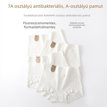 60S pamut női magas derekú boxer brief, testformázás, fenékemelés, haskontroll, antibakteriális