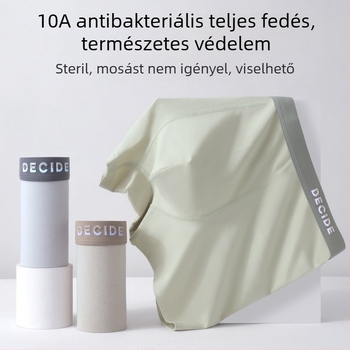 Új férfi pamut boxer alsó, nagy méret, antibakteriális