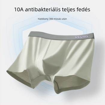 Új férfi pamut boxer alsó, nagy méret, antibakteriális
