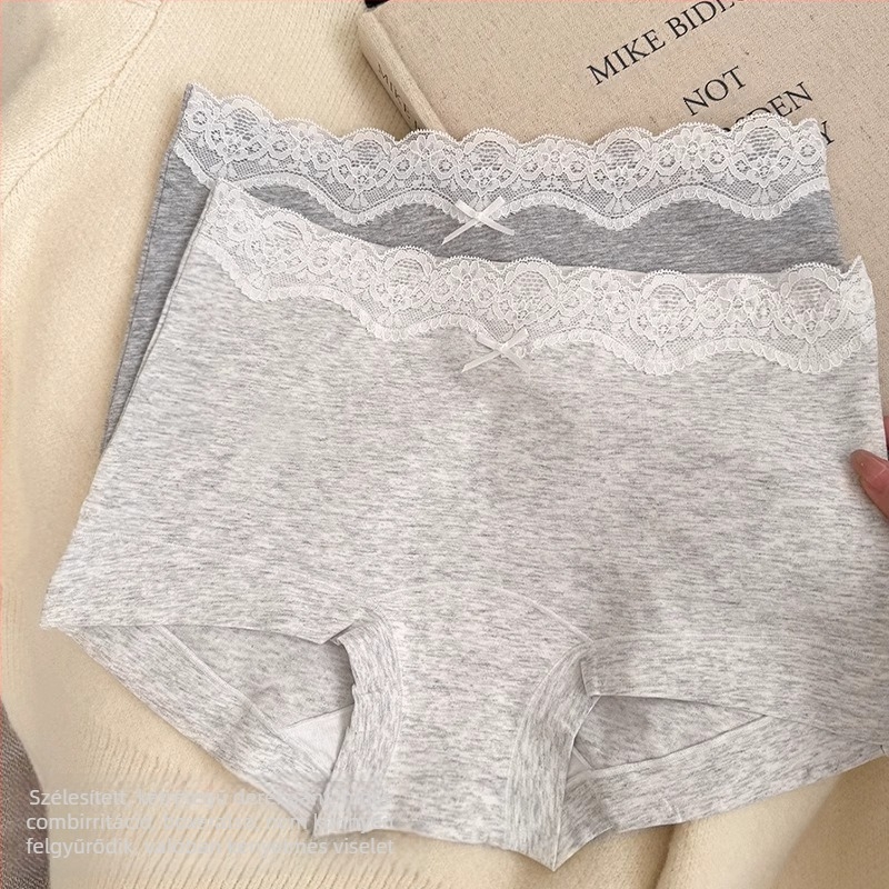 Női pamut virágmintás boxer brief, átlátszóság elleni védelem, két az egyben boxer leggings