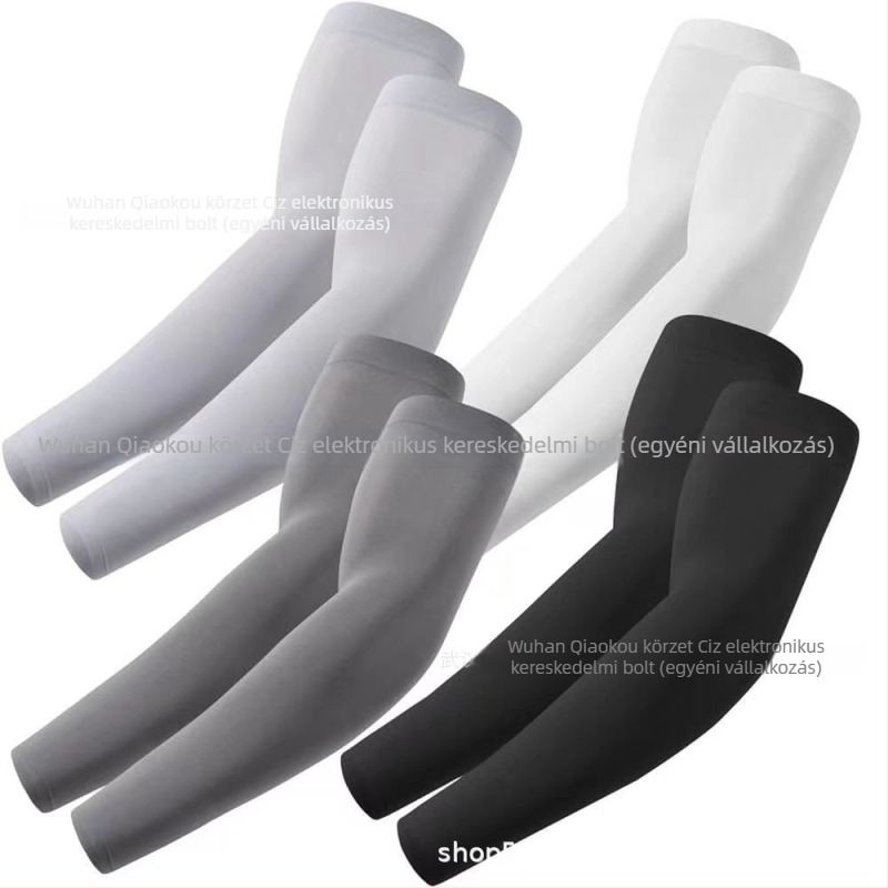 Napvédő ice silk ujjvédők kültéri sportokhoz, nylon 81–95% tartalom, lélegző, izzadságot elvezető, kerékpározáshoz és vezetéshez