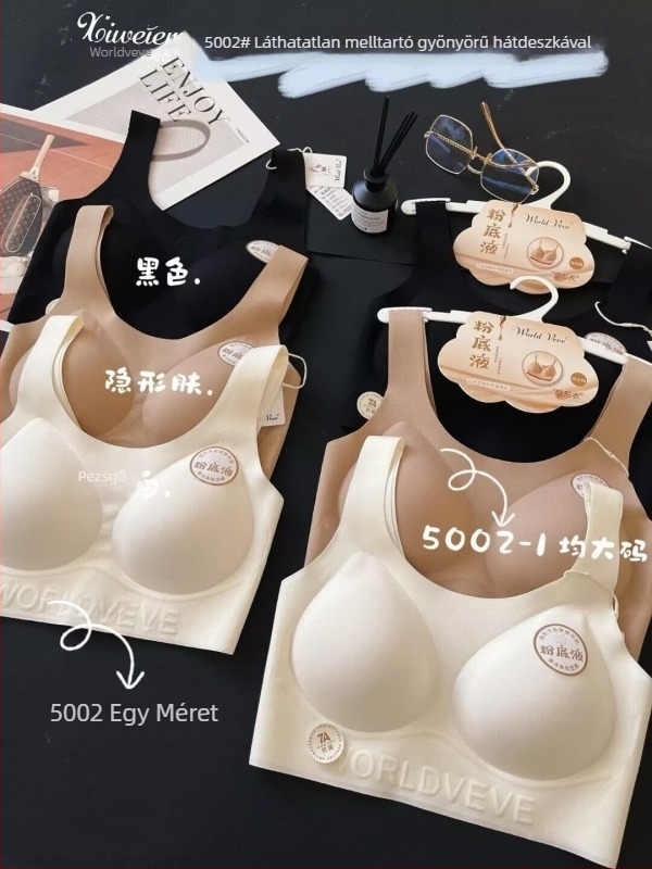 Nylonból készült melltartó-vest, emelő és formázó hatással, U-alakú hátsó résszel, plusz méret