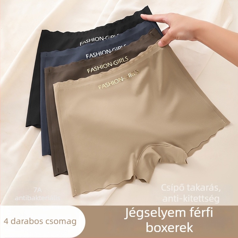 Női boxer brief 2-in-1 antibakteriális nylonból, pamut betéttel, lélegző, középmagas derekú, nyárra