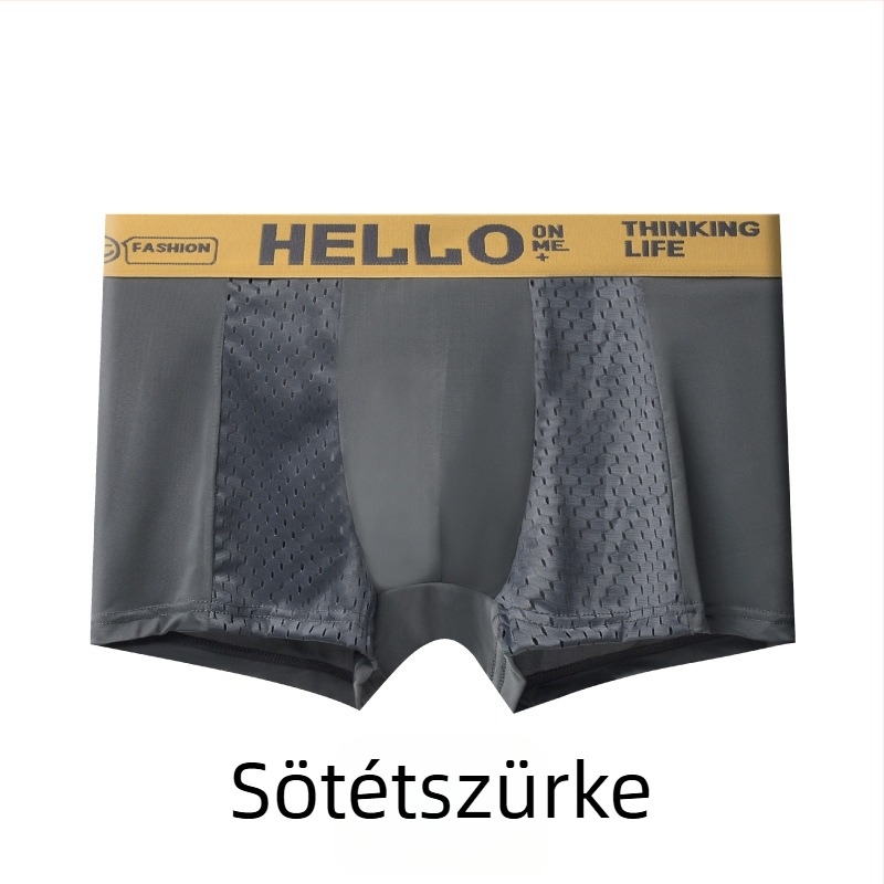 Férfi boxeralsó - lélegző Ice Silk, poliészter 95–100%, középmagas derekú