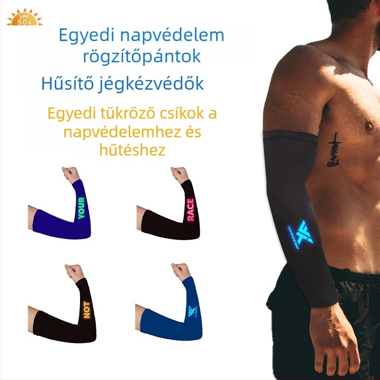 Chiyas Ice Silk napvédő karvédők nőknek és férfiaknak, Ice Silk anyag, poliészter 81–95%