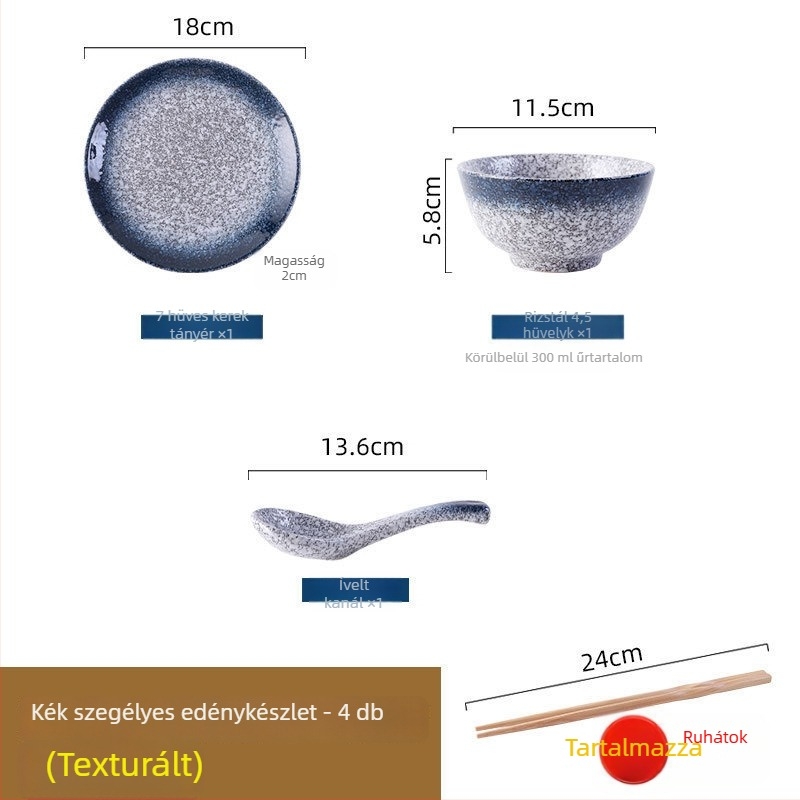 Japán retro kerámia étkészlet főzéshez és tálaláshoz, három részes készlet (Anyag: Egyéb; Stílus: Modern egyszerűség; Ajándéknak alkalmas: Egyéb)
