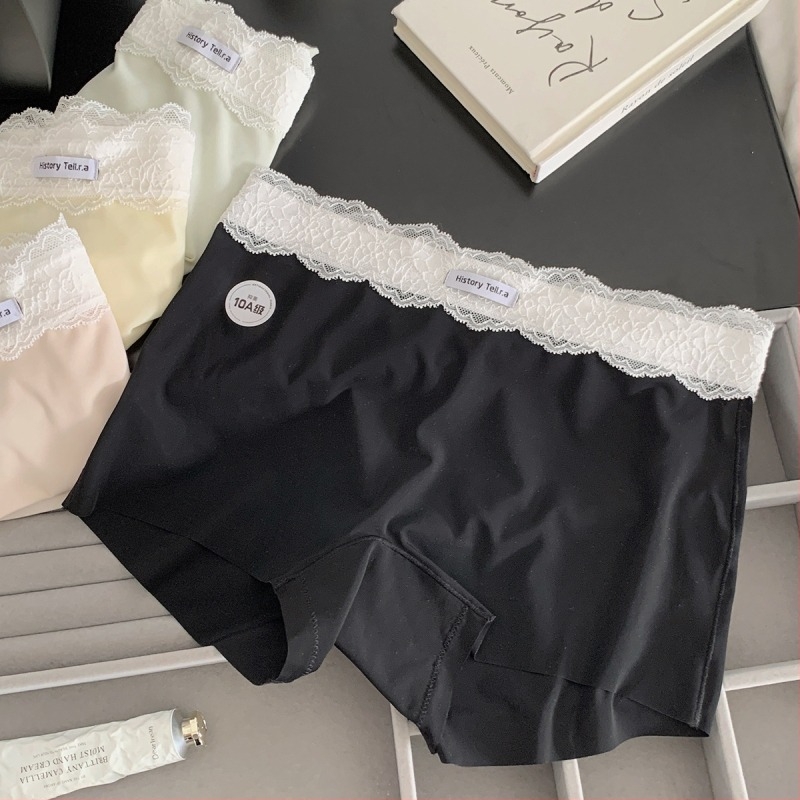 Női Ice Silk boxeralsó pamutbetéttel, könnyű nylon anyag, két az egyben nyárra