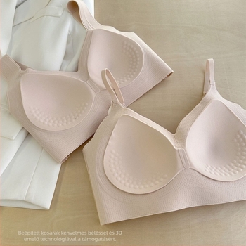 Fix pántos melltartó, 3/4 kosár, vékony formázott kosár, varrás nélküli dizájn, felső tartás