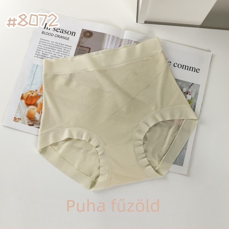 Női Lyocell bugyi Mulberry selyem béléssel, magas derék, hasi formázás, plusz méret, egyszínű