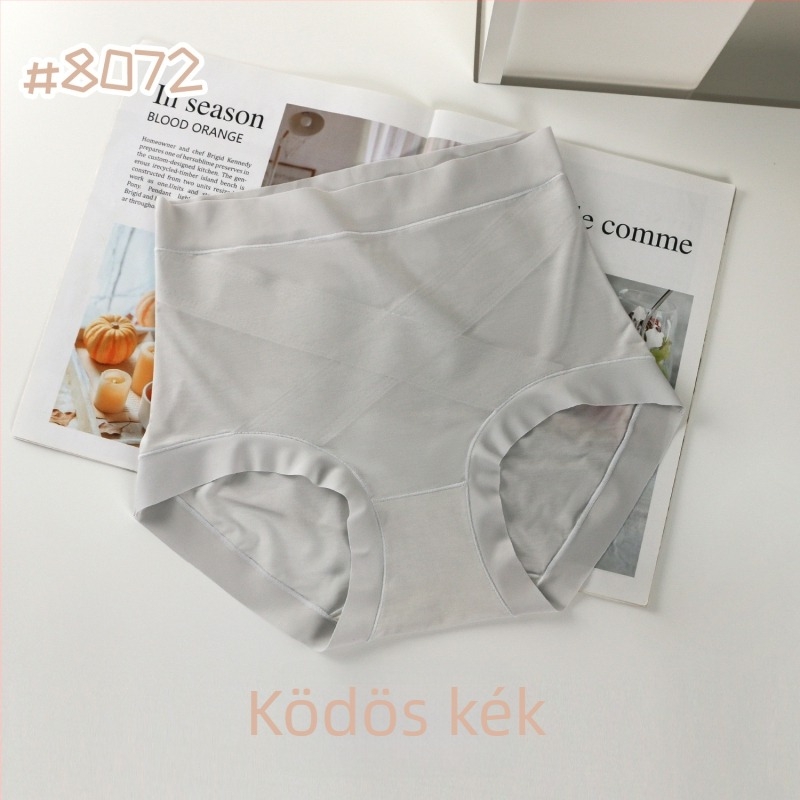 Női Lyocell bugyi Mulberry selyem béléssel, magas derék, hasi formázás, plusz méret, egyszínű