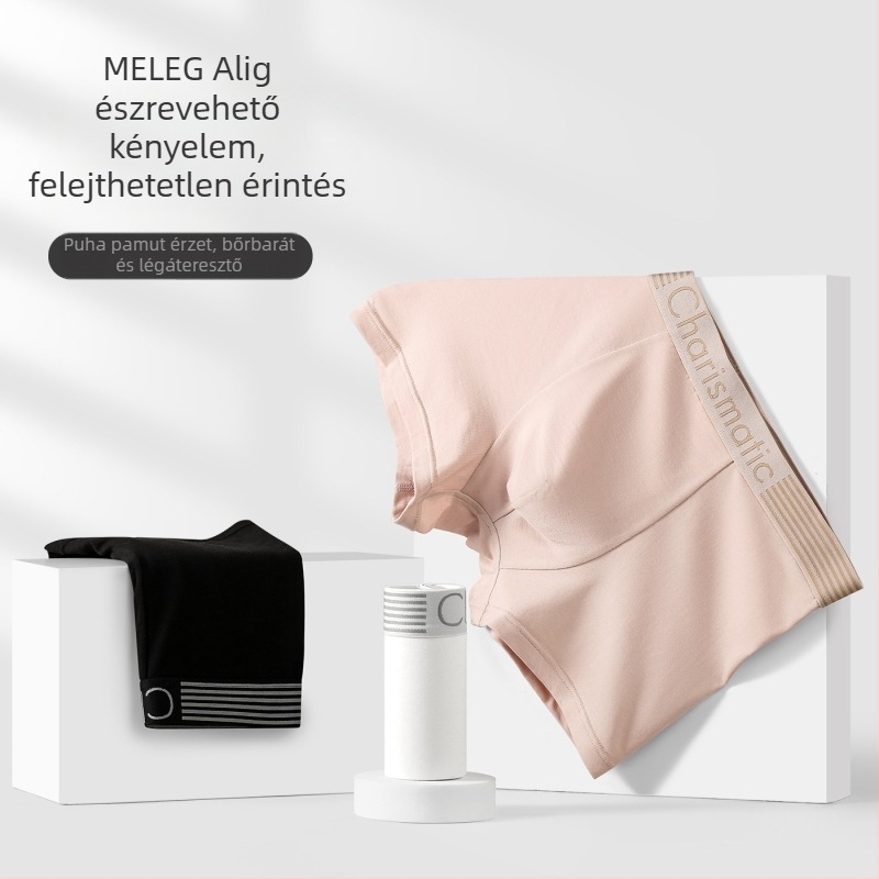 Pamut boxer brief tiniknek, egyszínű, kényelmes és lélegző, középmagas derekú, sportos fazon