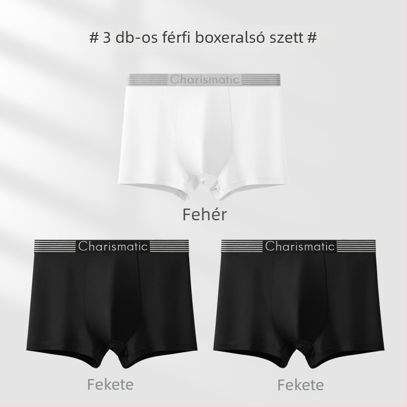 Pamut boxer brief tiniknek, egyszínű, kényelmes és lélegző, középmagas derekú, sportos fazon