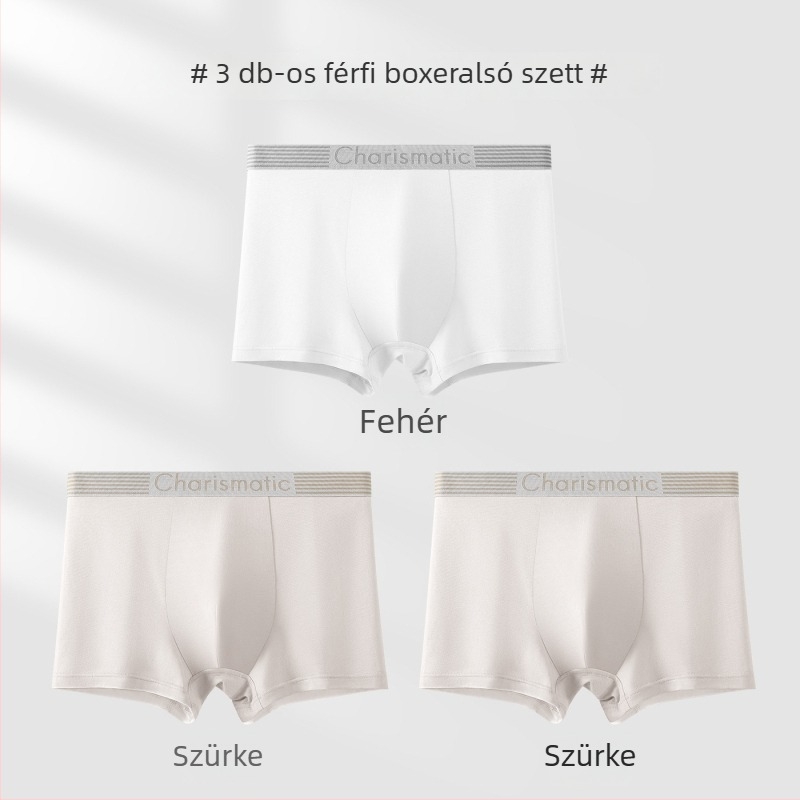 Pamut boxer brief tiniknek, egyszínű, kényelmes és lélegző, középmagas derekú, sportos fazon