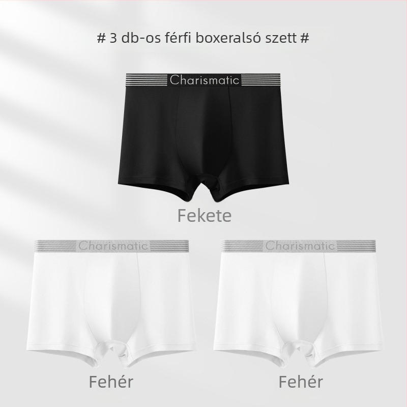 Pamut boxer brief tiniknek, egyszínű, kényelmes és lélegző, középmagas derekú, sportos fazon