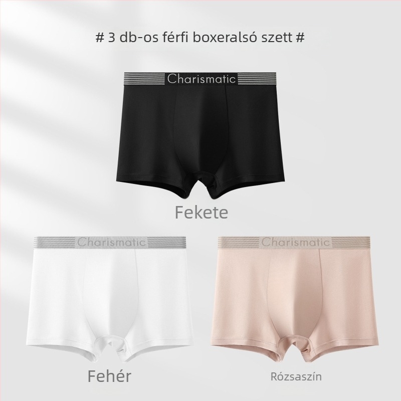 Pamut boxer brief tiniknek, egyszínű, kényelmes és lélegző, középmagas derekú, sportos fazon