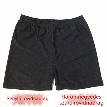 Nylon háromnegyedes leggings, vékony anyag, egyszínű mintázat, magas elasztikusság
