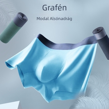 Férfi grafén-modál boxer brief, varrat nélküli, légáteresztő, kényelmes, magas rugalmasságú