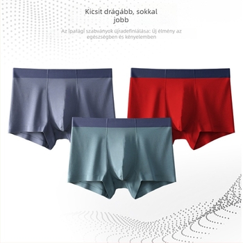 Férfi grafén-modál boxer brief, varrat nélküli, légáteresztő, kényelmes, magas rugalmasságú