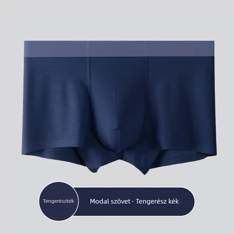 Férfi grafén-modál boxer brief, varrat nélküli, légáteresztő, kényelmes, magas rugalmasságú