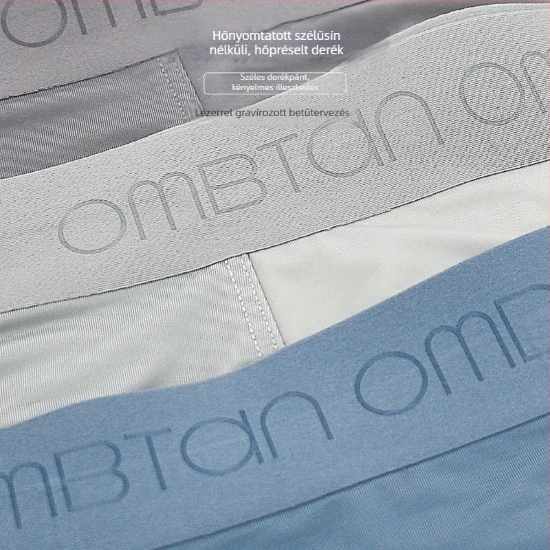 Férfi varrat nélküli boxeralsók – Antibakteriális, Gyorsan száradó, Légáteresztő, Magas rugalmasság; Anyag: 85% nylon, 15% spandex