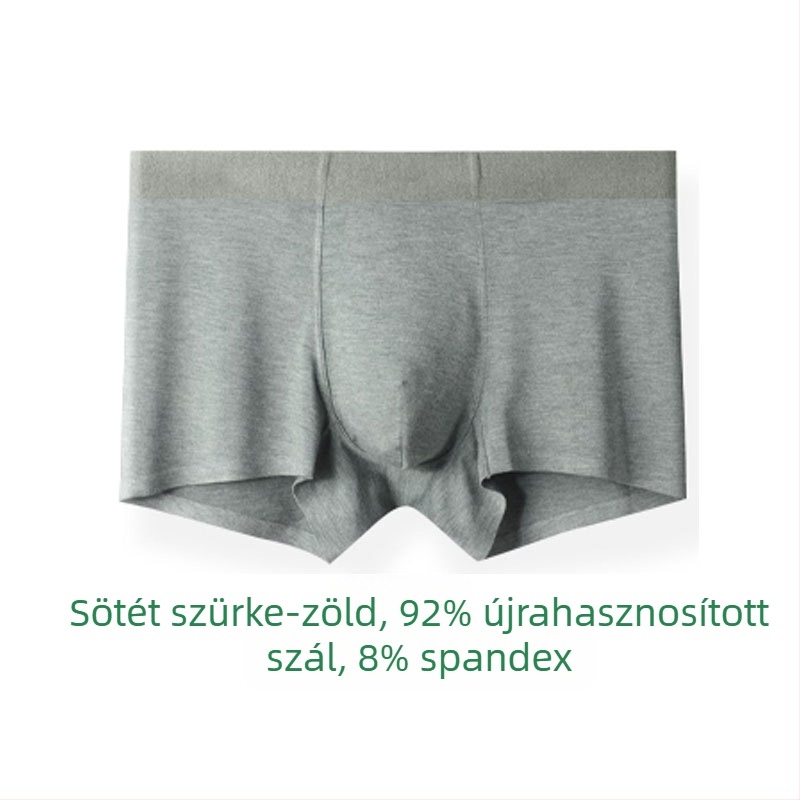 Modal anyagú férfi boxeralsó, középmagas derekú, varrat nélküli, légáteresztő és antibakteriális