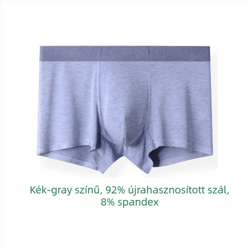 Modal anyagú férfi boxeralsó, középmagas derekú, varrat nélküli, légáteresztő és antibakteriális