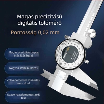 Tolómérő dial kijelzővel, ipari minőségű rozsdamentes acél