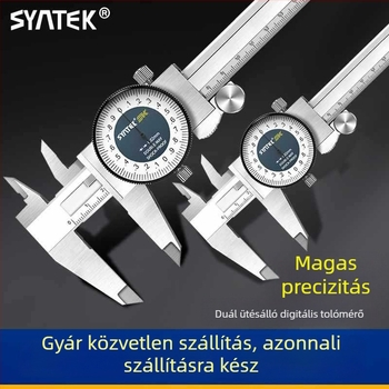 Tolómérő dial kijelzővel, ipari minőségű rozsdamentes acél