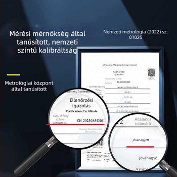 Tolómérő dial kijelzővel, ipari minőségű rozsdamentes acél