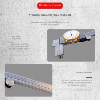 Vernier tolókaliperes fúrógép – Runfeng, Digitális kijelző, 200 mm mérési tartomány