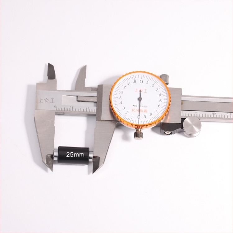 Shanggong 0-150 mm vernier tolómérő dialkal, 0,02 mm felbontás