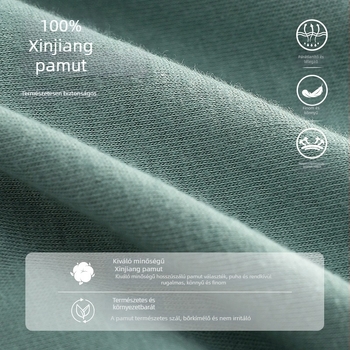 Shunael Férfiak számára lélegző pamut boxeralsó, középmagas derekú, kötött anyagú