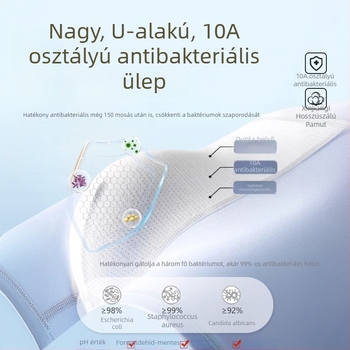 Tinédzser fiúknak boxeralsó, 100% pamut, antibakteriális, légáteresztő