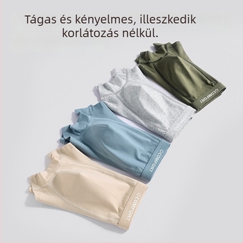 Férfi pamut boxer alsónadrág, antibakteriális 10A, légáteresztő, nagy méret, 100% pamut