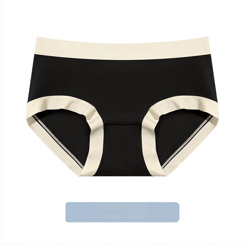 Modal középtalpas seamless alsó, 100% pamut belsővel — egyszínű mintázat