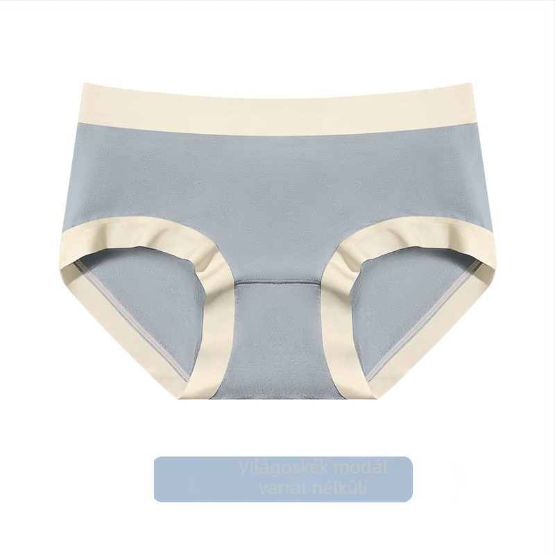 Modal középtalpas seamless alsó, 100% pamut belsővel — egyszínű mintázat